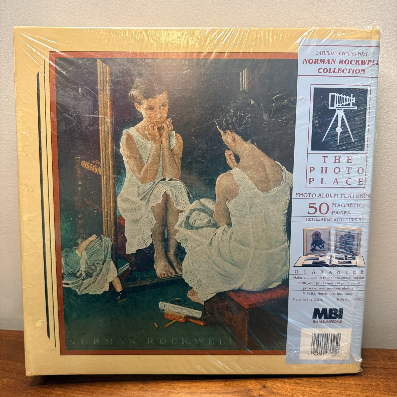 NOS 1990s NORMAN ROCKWELL GIRL AT MIRROR FULL SIZE PHOTO ALBUM BINDER NEW USA NOS 1990s NORMAN ROCKWELL GIRL AT MIRROR FULL SIZE PHOTO ALBUM BINDER NEW USA