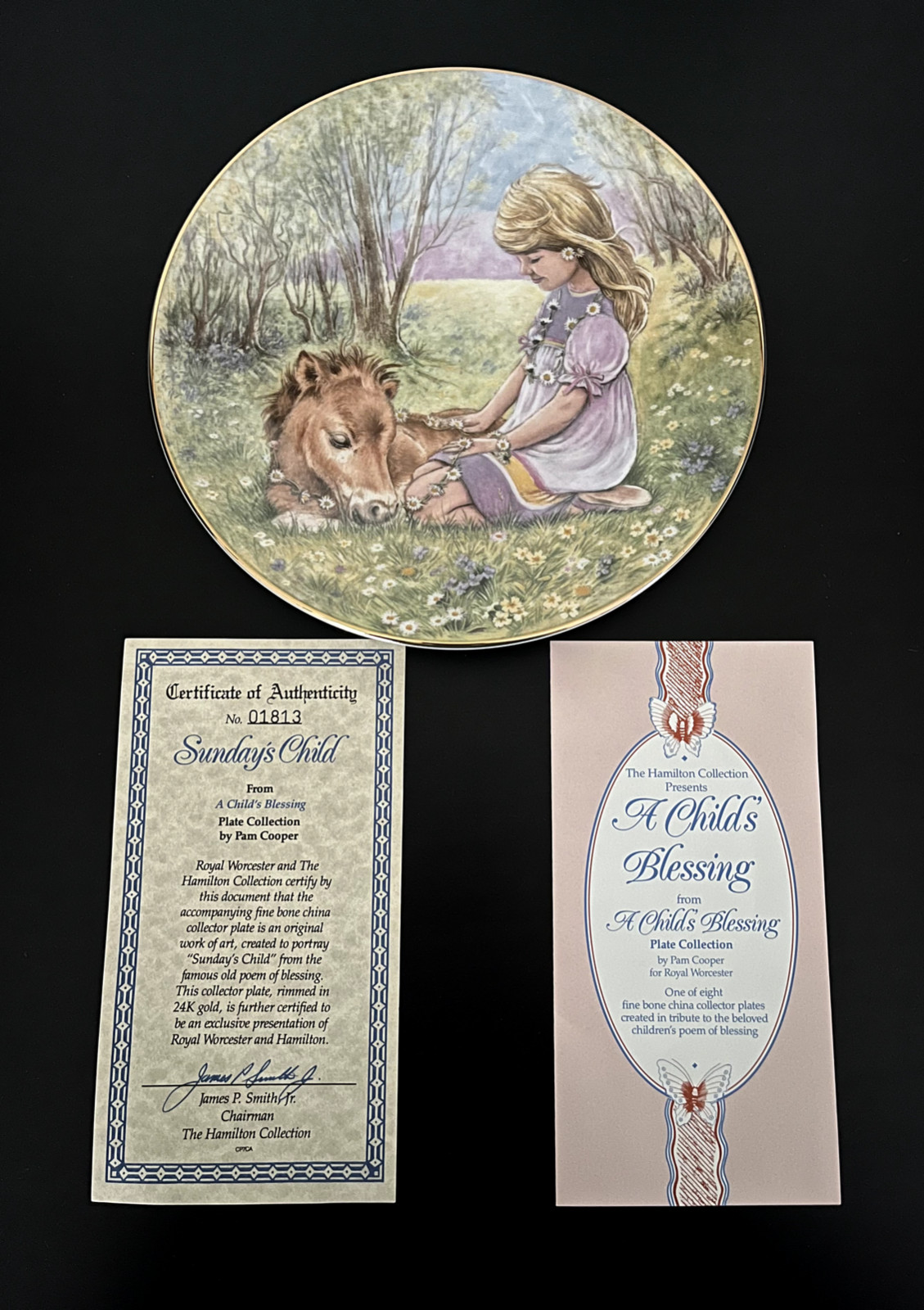 Vintage The Hamilton Collection A Child\'s Blessing Plate 8-1/4\