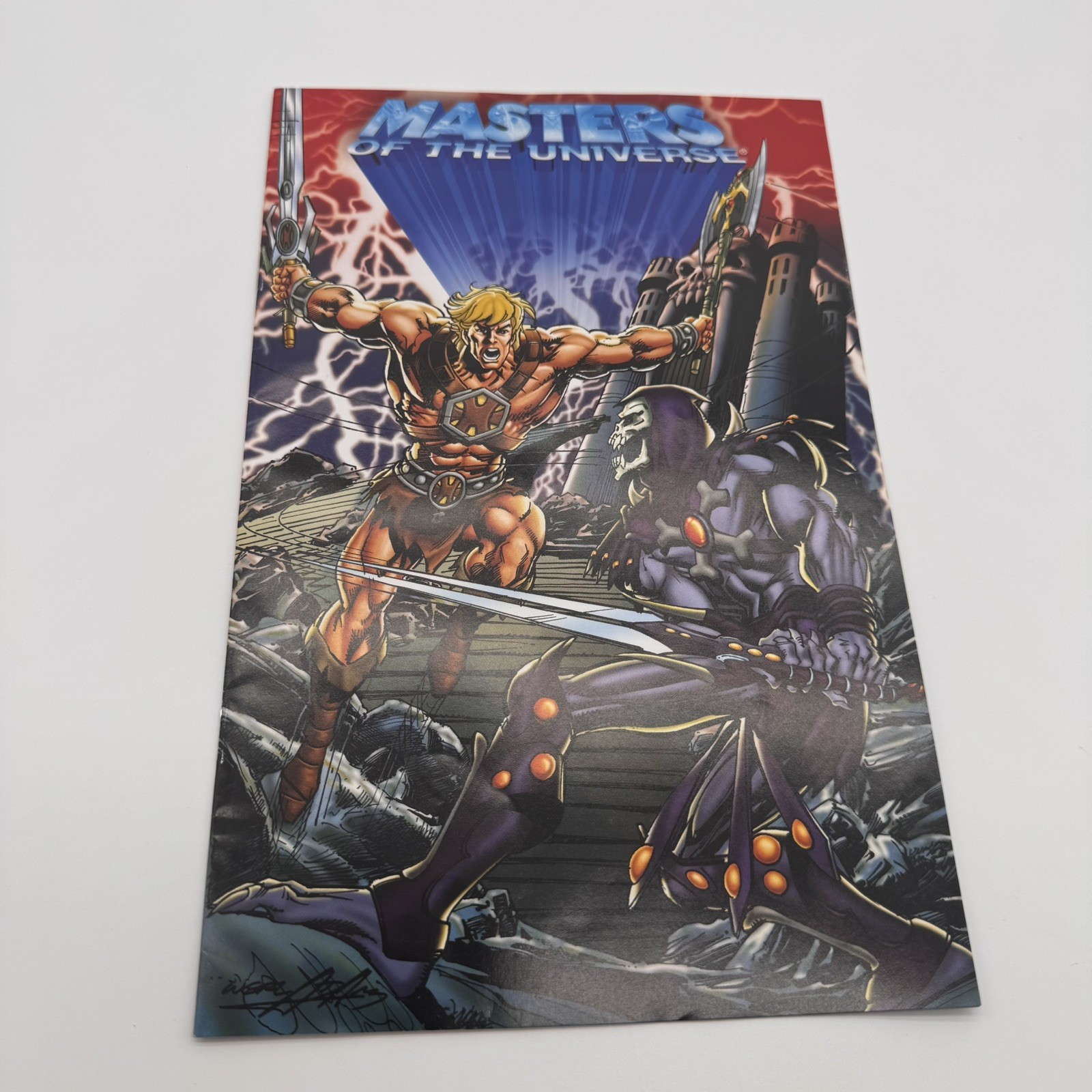 MASTERS OF THE UNIVERSE NEAL ADAMS COVER ART GIFT SET COMIC (2002, MATTEL)