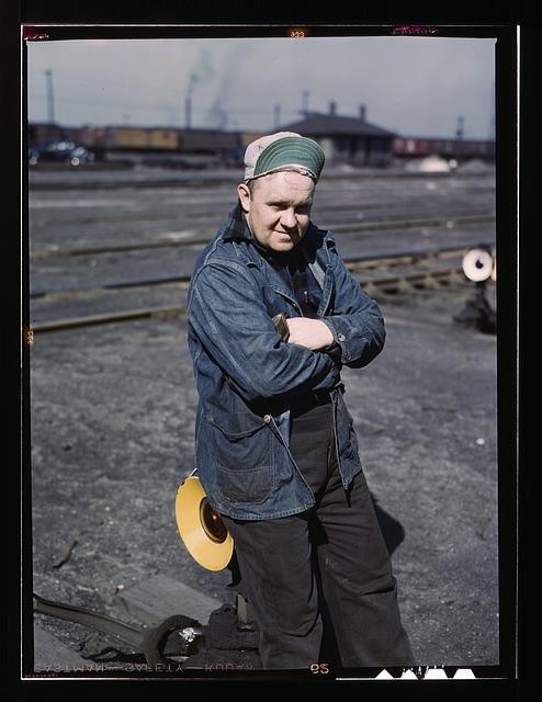 Photo:Chicago Illinois A.S. Gerdee 1943 Switchman C&NW RR Proviso Yard