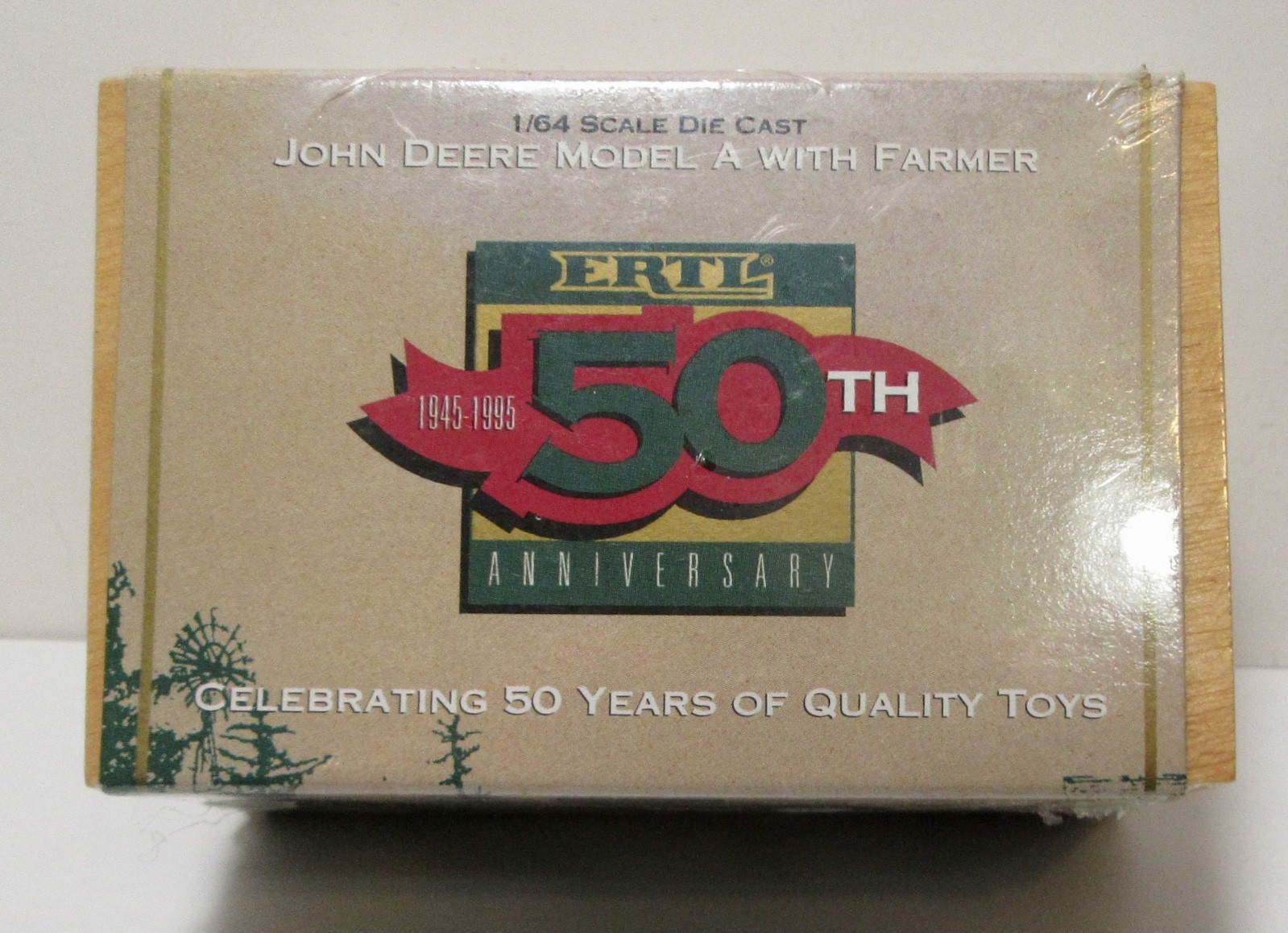 Ertl 50th Anniversary Of Quailty Toys John Deere Model A With Farmer 1/64 Scale