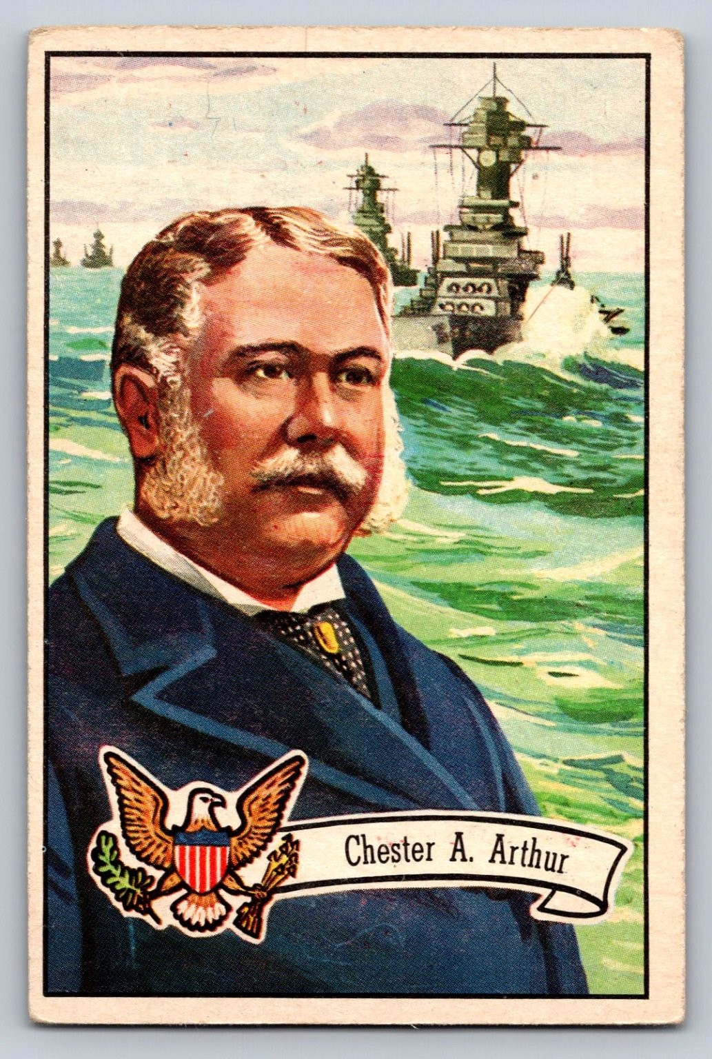 U.S. Presidents Chester A. Arthur #24 Vintage T. C. G. Non-Sport Card U.S. Presidents Chester A. Arthur #24 Vintage T. C. G. Non-Sport Card