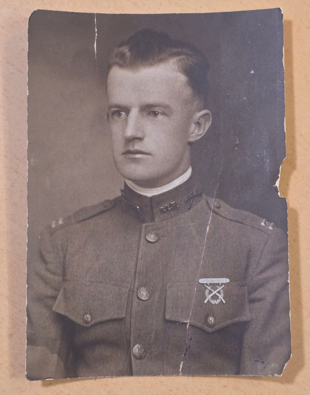 WWI US Army Photo Capt Howard Donnelly Silver Star Recipient Chattanooga TN 1917