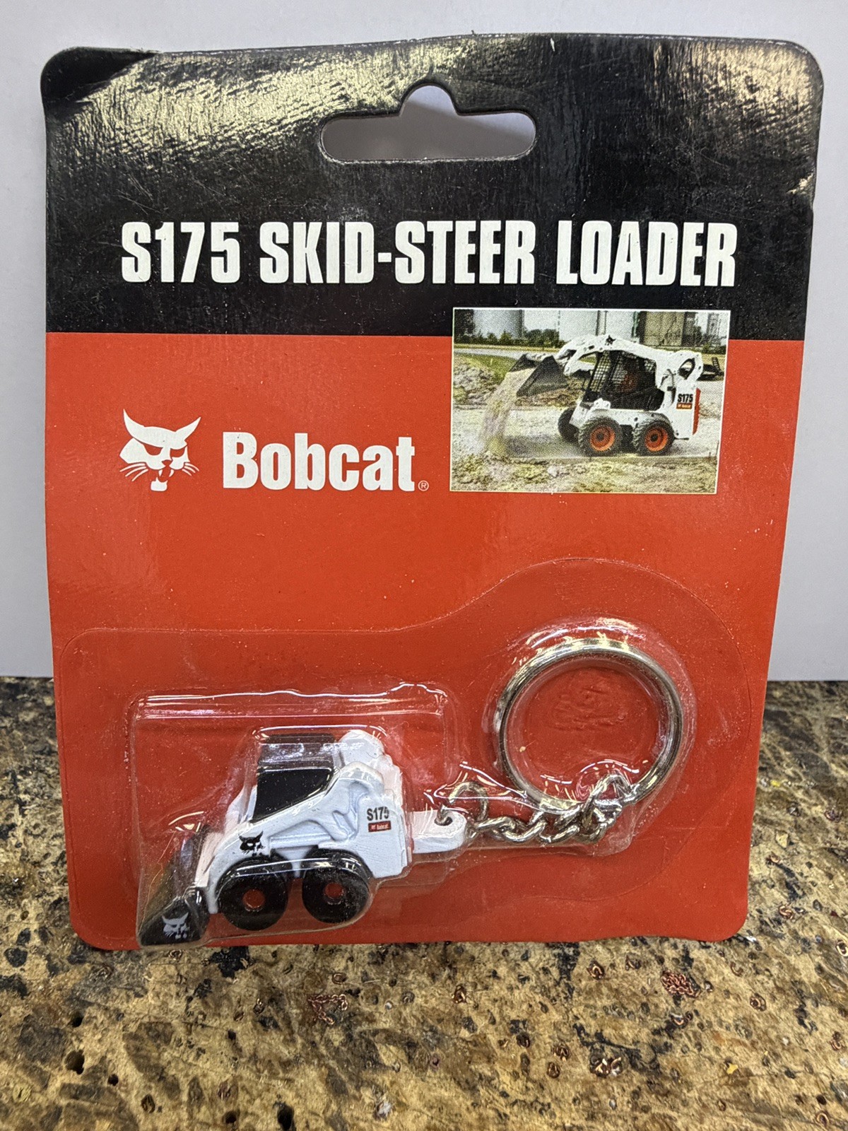 RARE Diecast Bobcat Skid steer Keychain S175 collectible Sealed I have 8+