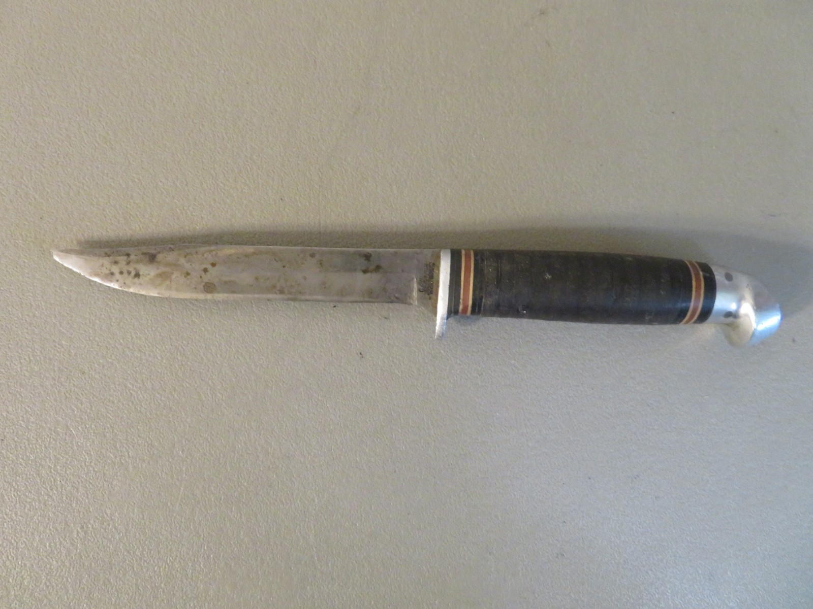 Vintage J.C. Higgins Fixed Blade Fighting Knife Made in the USA