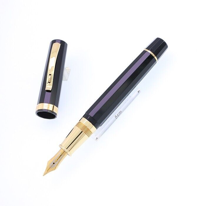 OMAS Fountain Pen Arte Italiana Black Gold Finish Paragon Nib B 18K
