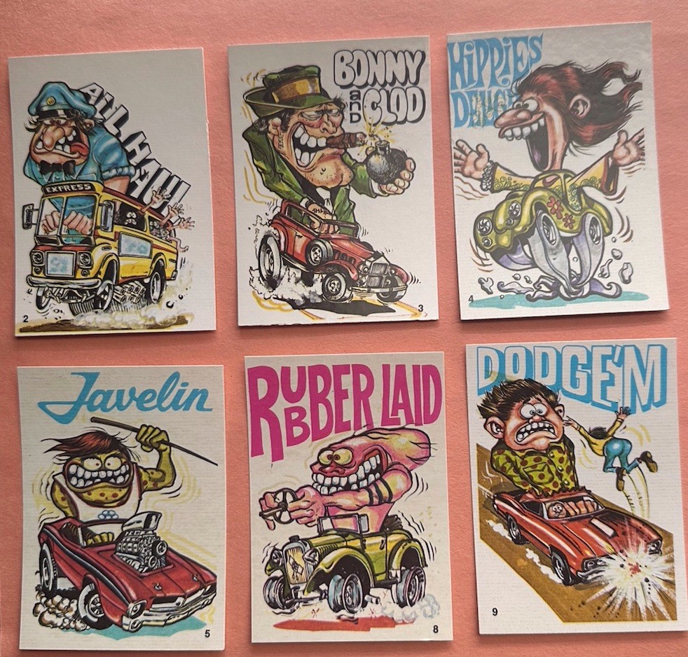 1973 Donruss Fabulous Odd Rods NM Centered Javelin Headache Bad Olds READ PICK