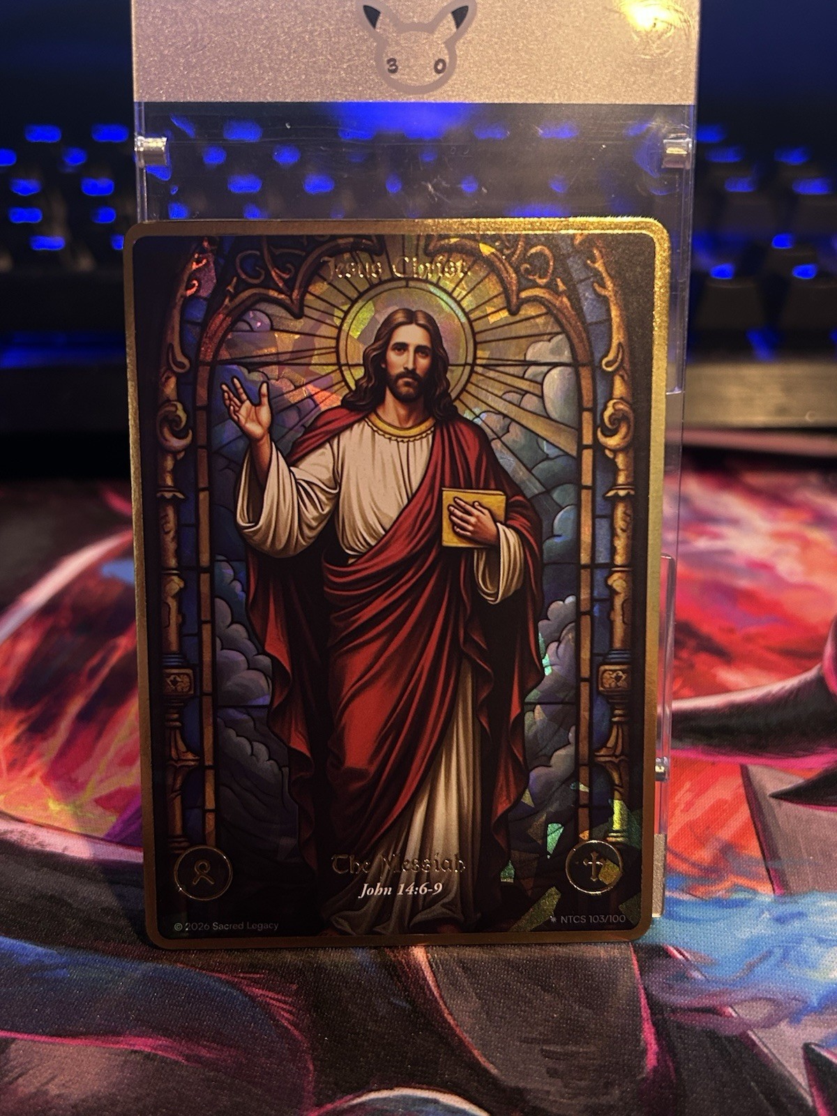 Sacred Legacy 2026 The Messiah Jesus Christ Stained Glass Foil NTCS 103/100