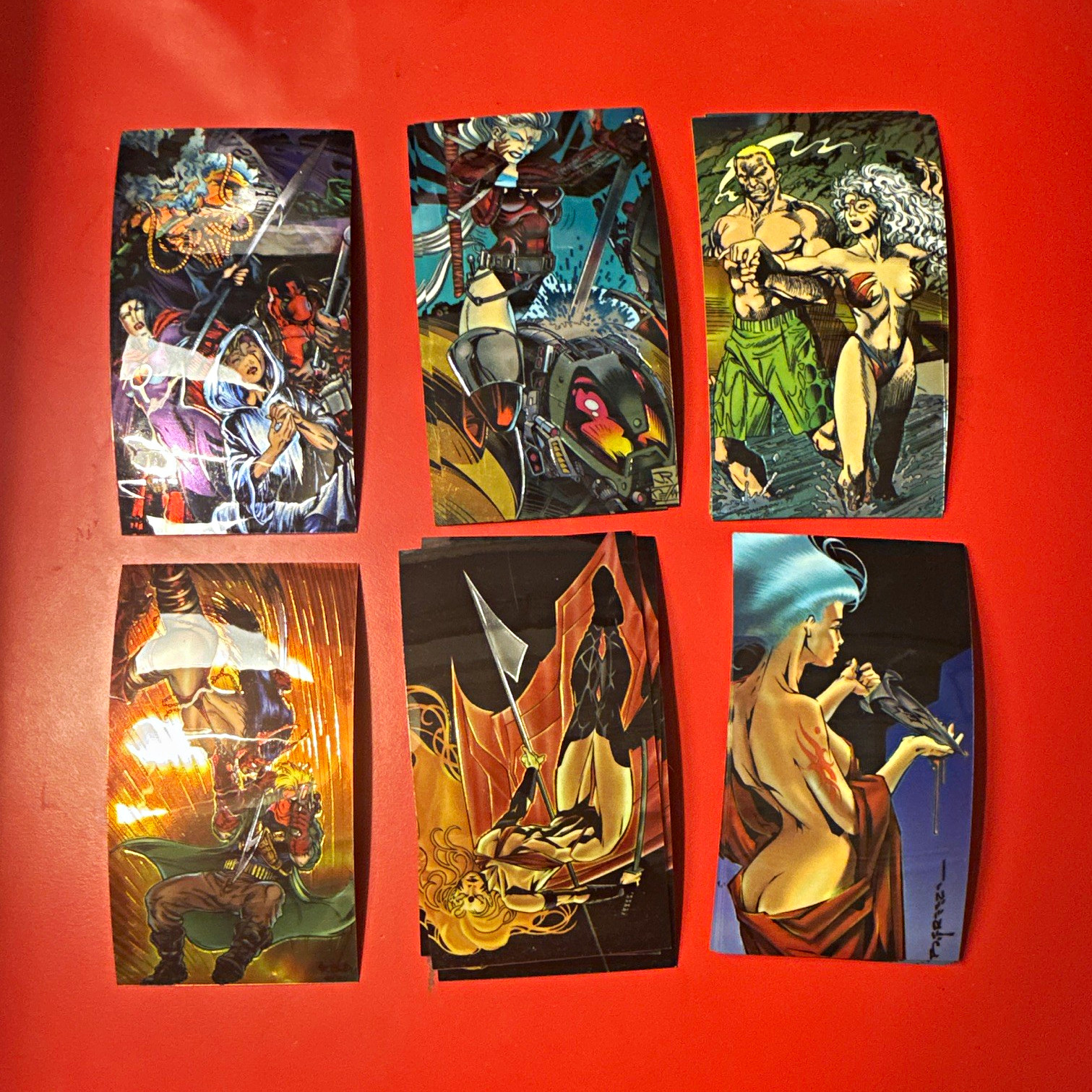 Image 1993 WildC.A.T.s 6-Card Lot Cabal Zealot Maul Grifter Superhero