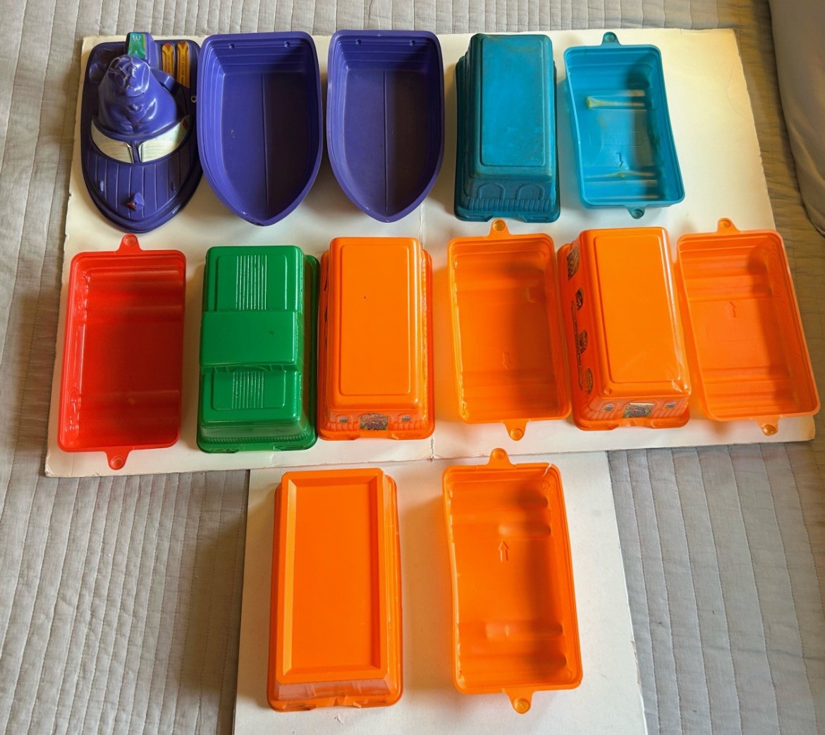 1982 McDonald’s Train 13 Pieces HAPPY MEAL Plastic McDonaldland Express & Boat 