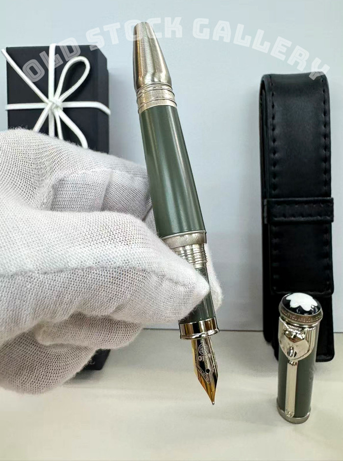 MONTBLANC Rudyard Kipling Writers Edition Green Silver Fountain Pen Luxury Gift