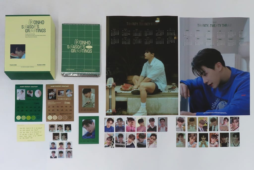 WONHO 2023-2024 Season\'s Greetings Travel Vacation Missing Accessories