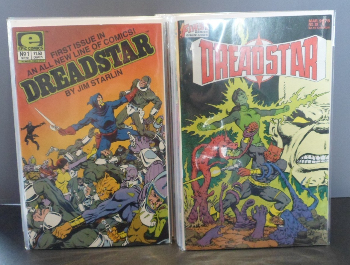 1982 Dreadstar (Epic/First Comics) NEAR SET of 61 Comic Books (1-60/Annual 1) NM