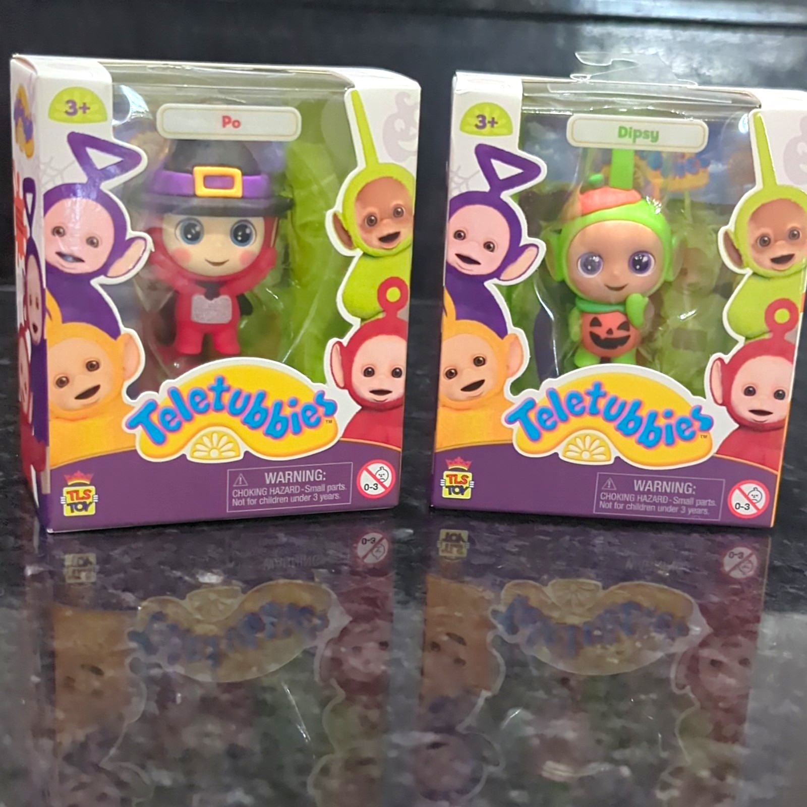 CheeBee Halloween Teletubbies Po & Dipsy - Small Collectibles - Lot Of 2