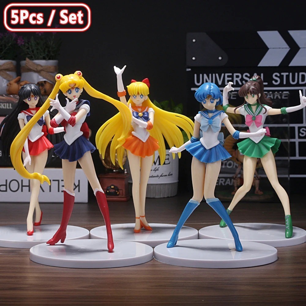 5pcs-Set Sailor Moon Anime Figure Mizuno Ami Tsukino Usagi Hino Rei Aino Minako 5pcs-Set Sailor Moon Anime Figure Mizuno Ami Tsukino Usagi Hino Rei Aino Minako