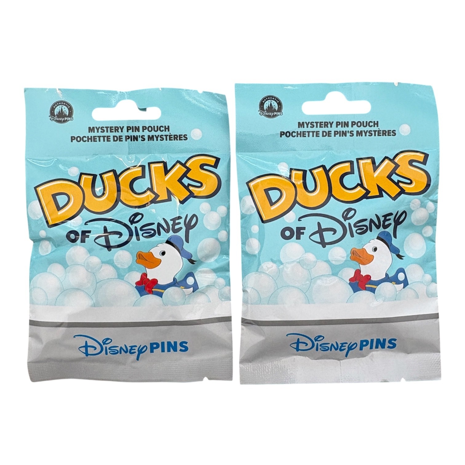Disney Parks Character Ducks Series 1 Mystery 5 Pin Pack Set of 2 Sealed - NEW