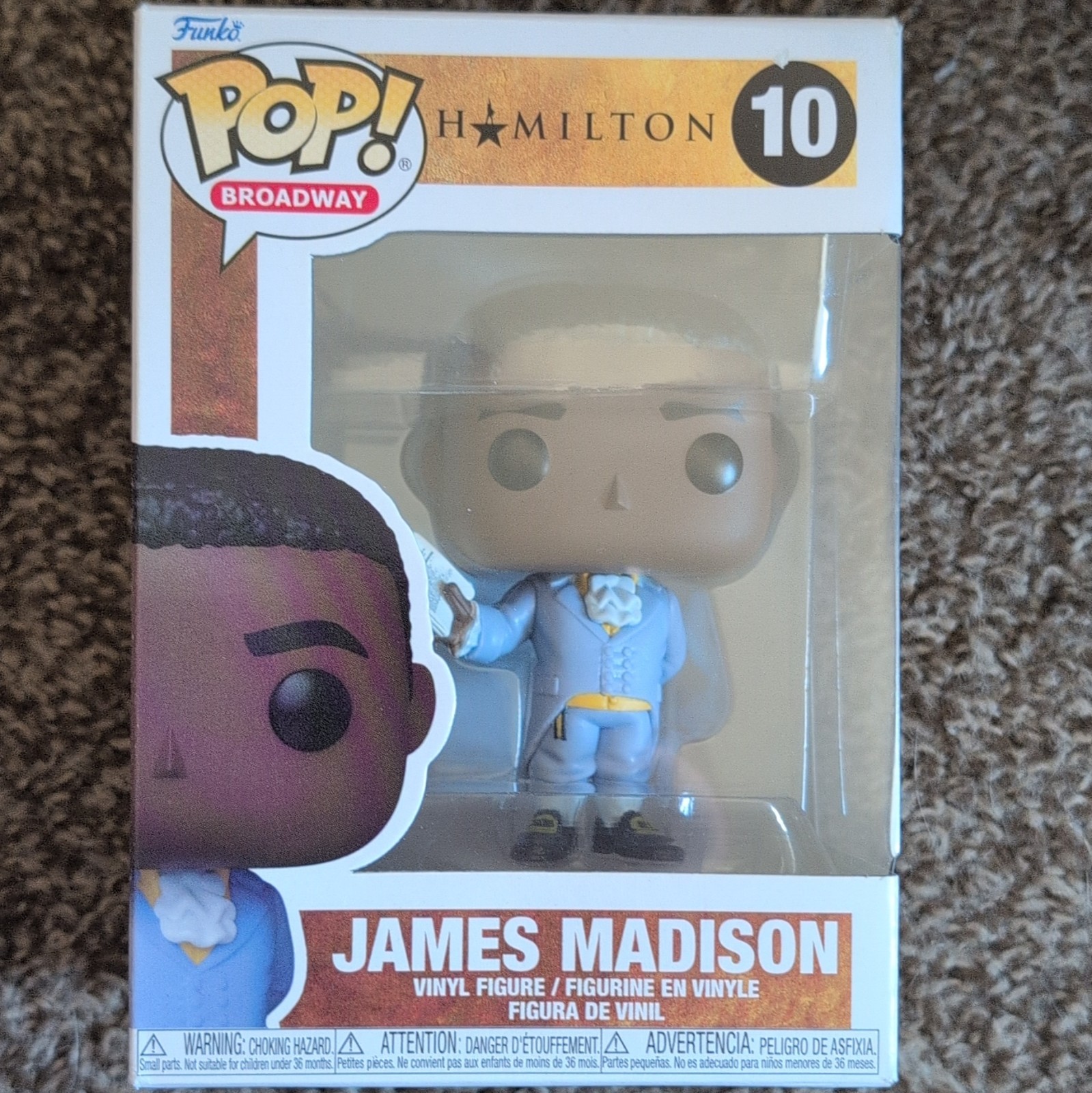 Funko Pop Vinyl Broadway Hamilton James Madison #10 Standard Size Vinyl Figure