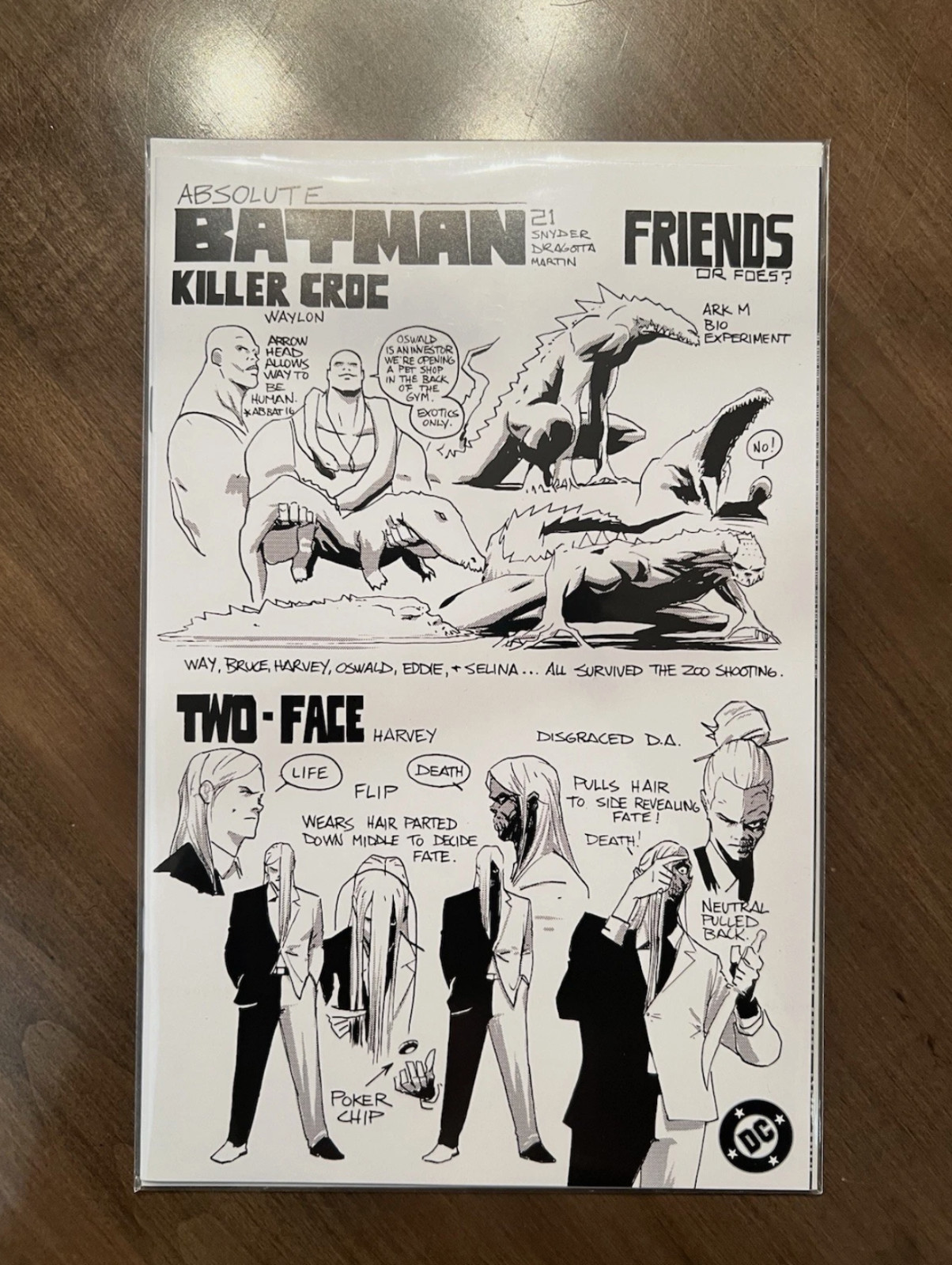 Absolute Batman #21 Felix Comic Art Nick Dragotta Design Exclusive IN HAND