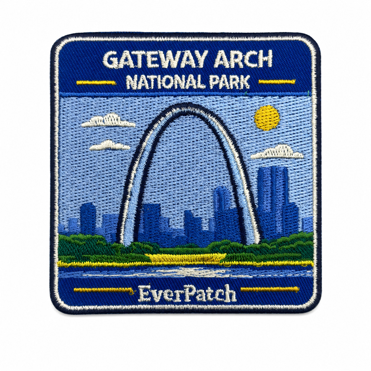 Gateway Arch National Park Patch – 3 Inch Iron On Embroidered Travel Patch