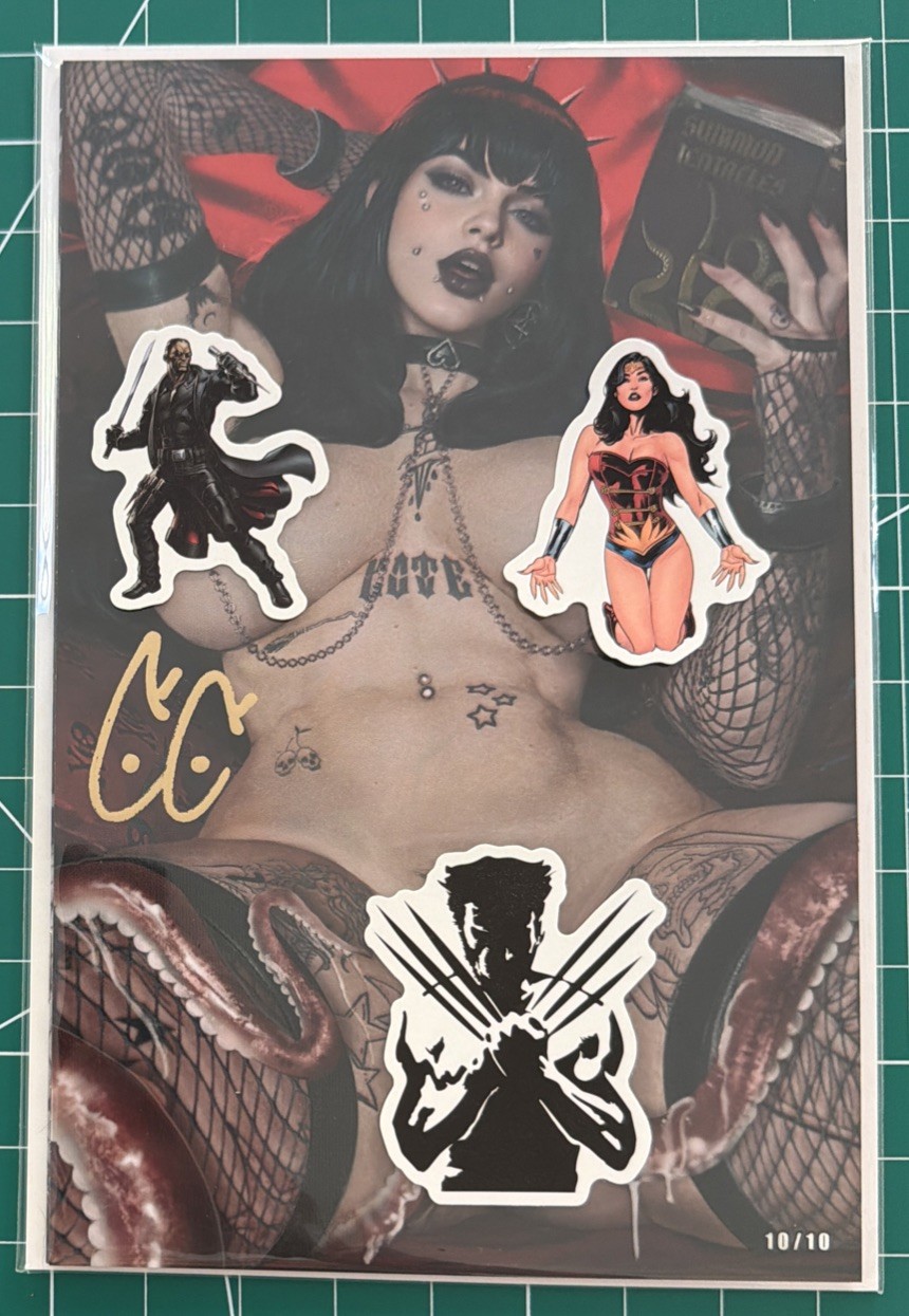 NIGHT OF THE GIVING HEAD#3 Embossed Metal Shikraii FULL X TATS Tentacles 10/10