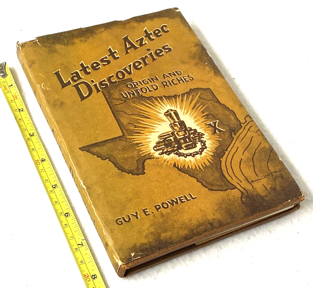 LATEST AZTEC DISCOVERIES BOOK,SIGNEDVINTAGE 1967,MAPSILLUSTRATEDTREASURE HUNT