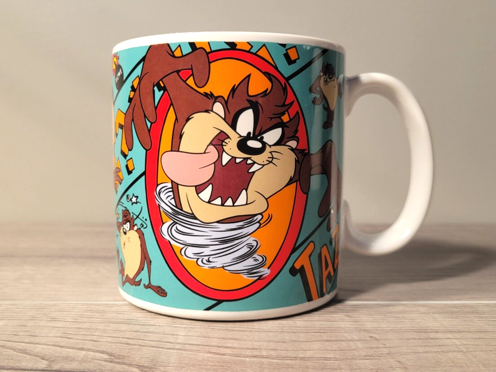 Vintage Applause 1995 Tasmanian Devil Taz Coffee Mug Warner Bros Looney Tunes
