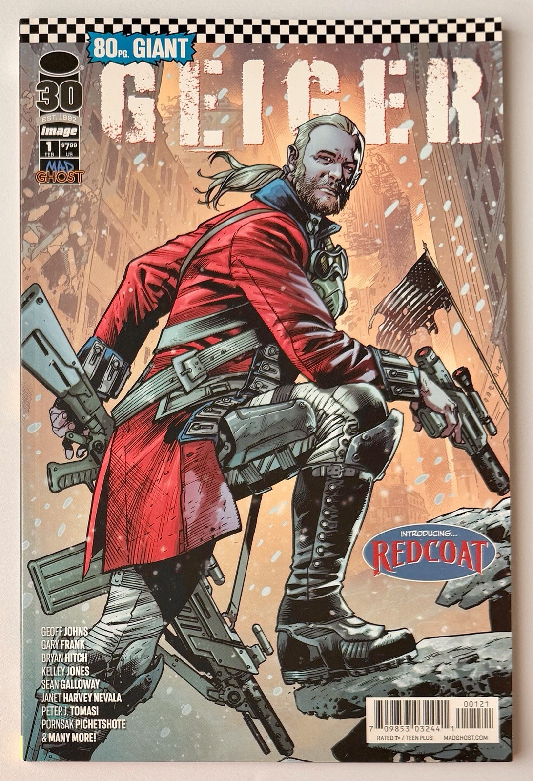 GEIGER #1 • 1st REDCOAT • 80 pg GIANT • BRYAN HITCH VARIANT • IMAGE COMICS • NM+ GEIGER #1 • 1st REDCOAT • 80 pg GIANT • BRYAN HITCH VARIANT • IMAGE COMICS • NM+