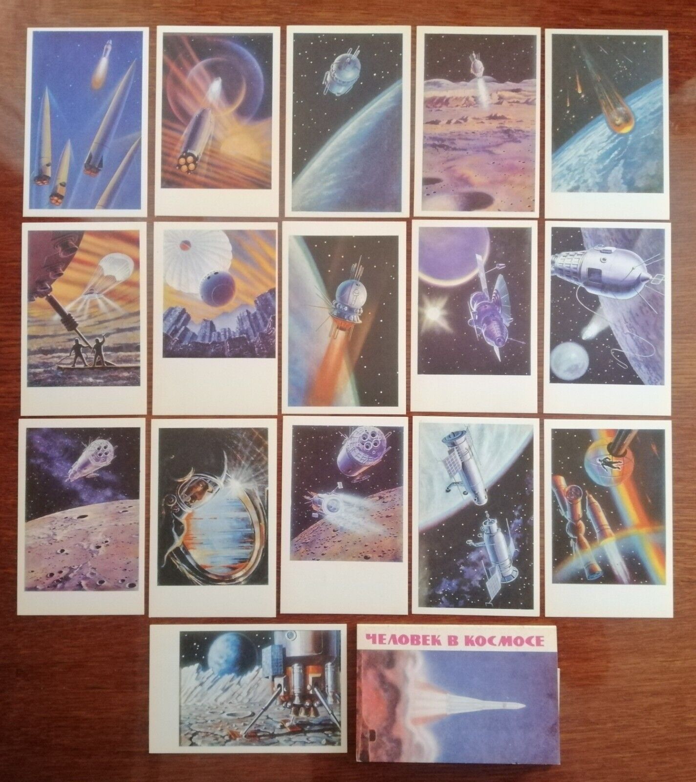 Vintage set of postcards \