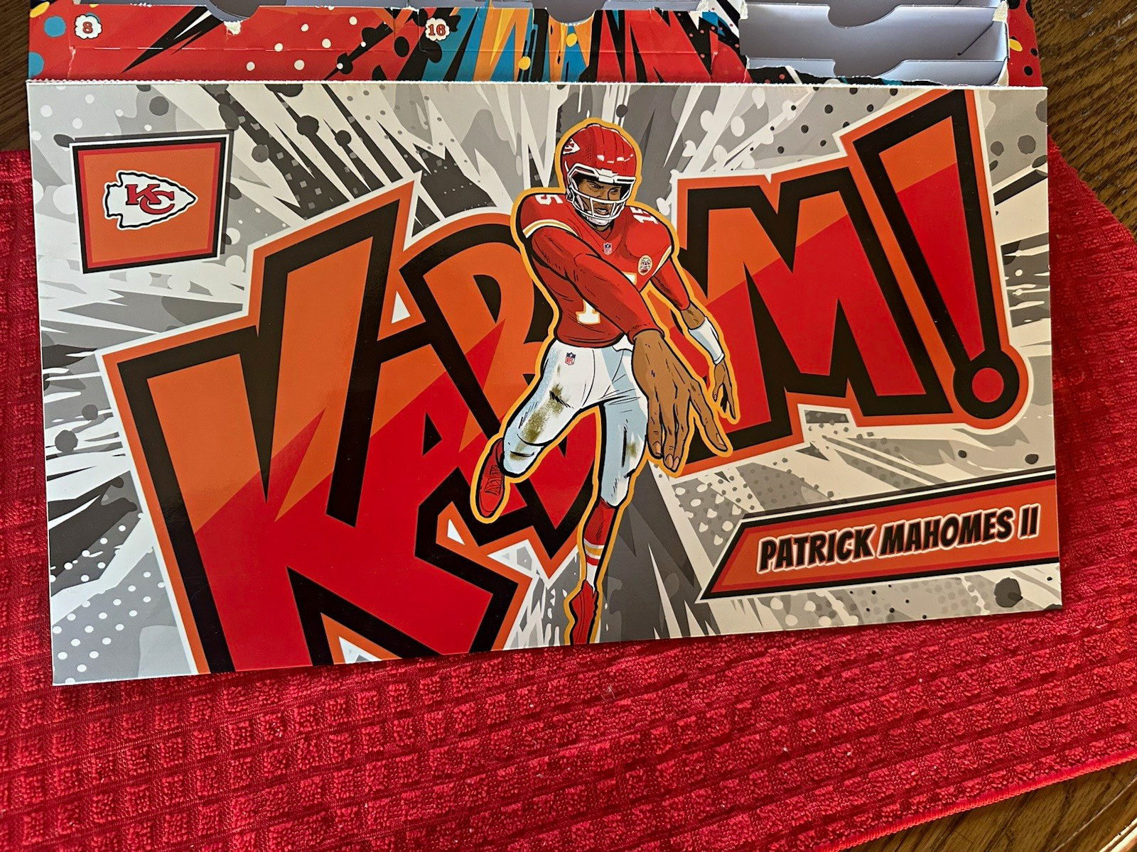 Panini 2025 NFL Absolute Football Countdown Calendar Patrick Mahomes II KABOOM