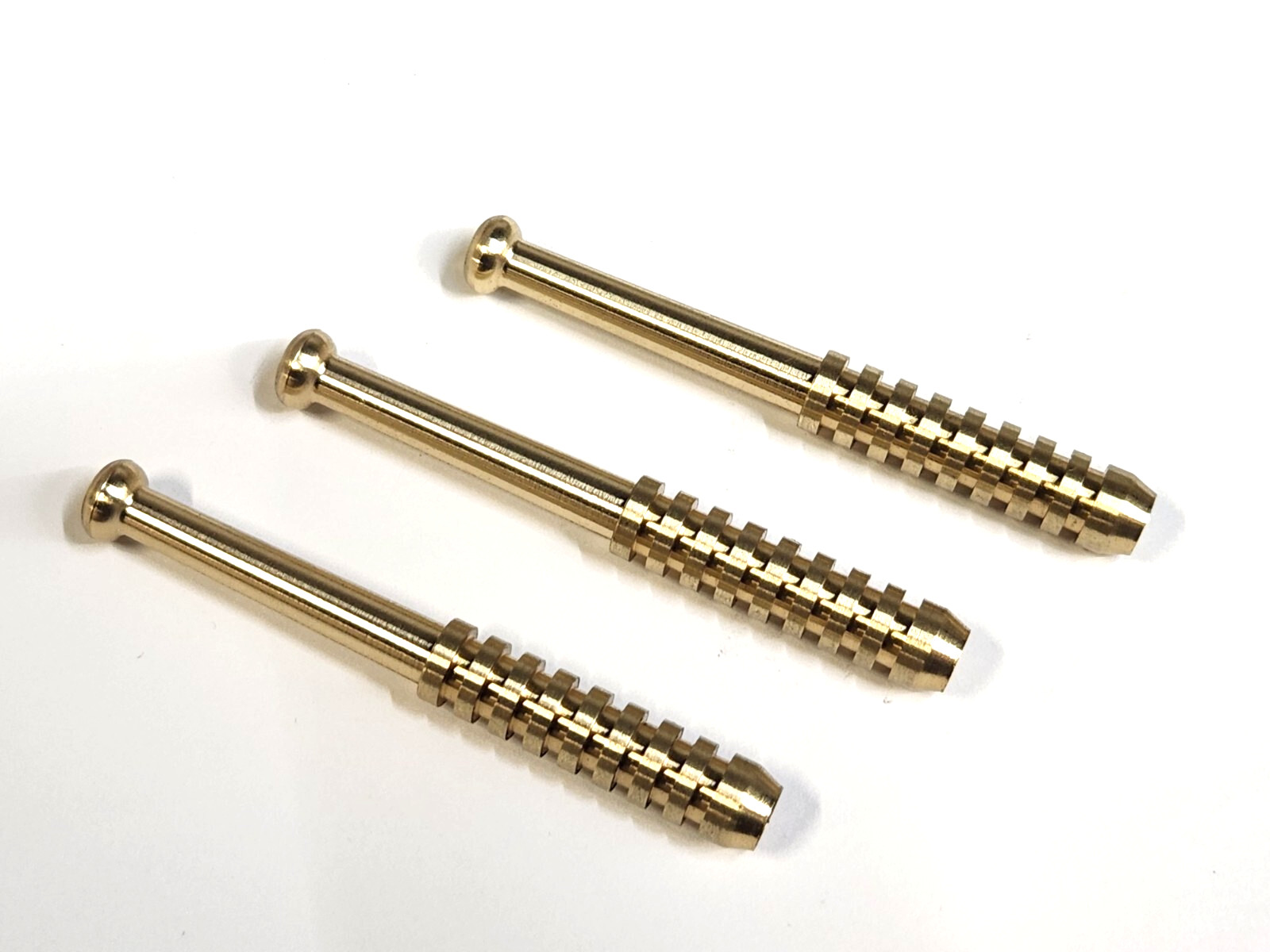 THREE OLD SCHOOL  REAL BRASS METAL ONE HITTER PIPE  DUGOUT BAT 3