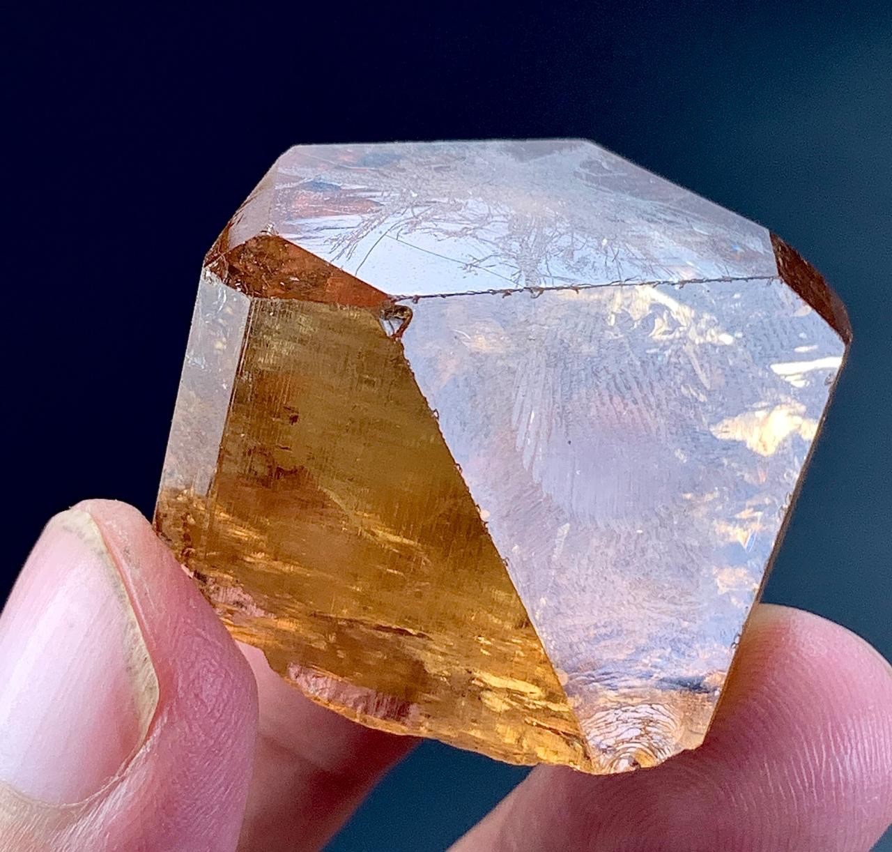 Heated Topaz Crystal From Skardu Pakistan _205 Carat
