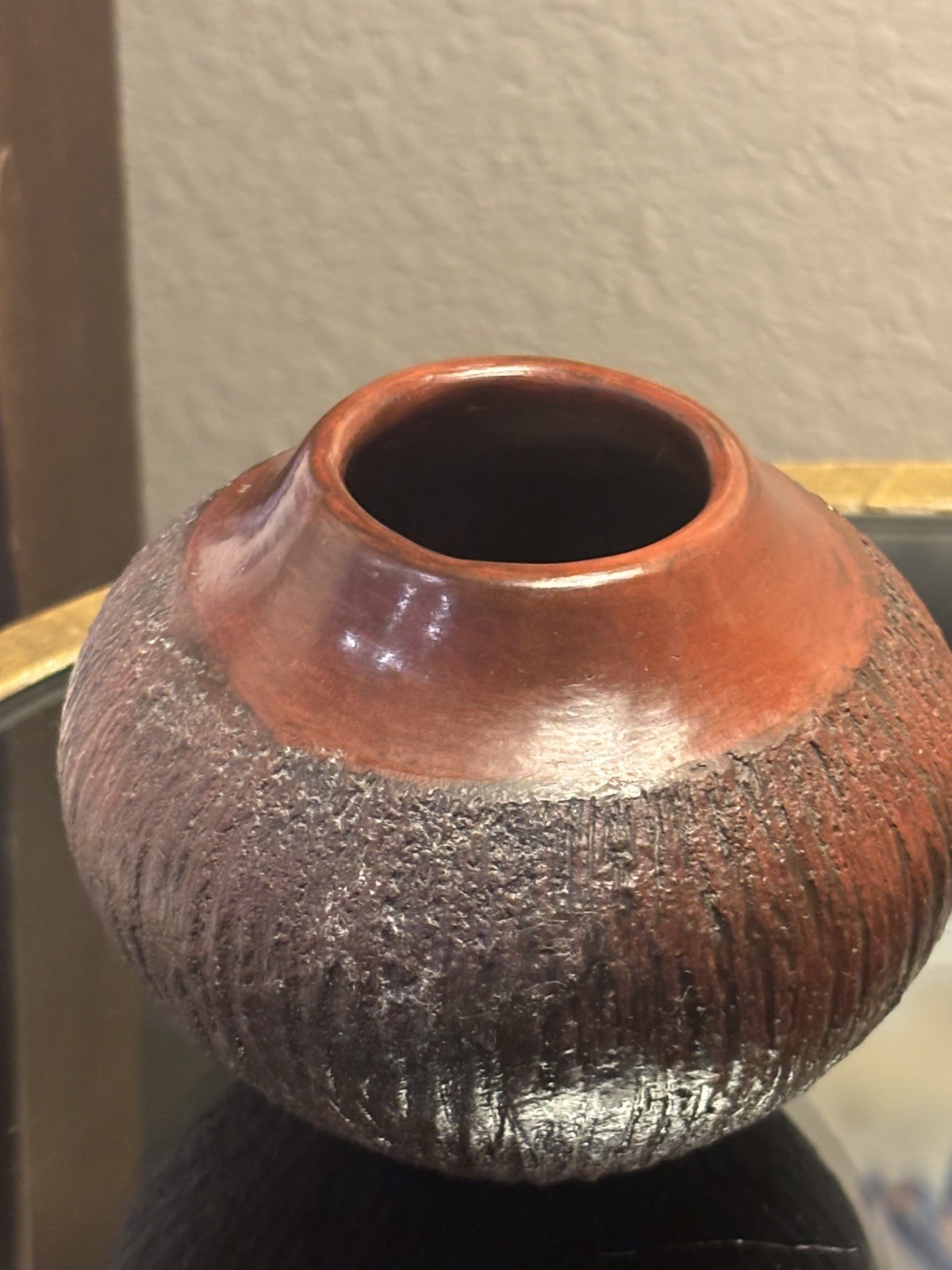 Alice Cling Navajo Pottery Vase Jar 3”x4” signed