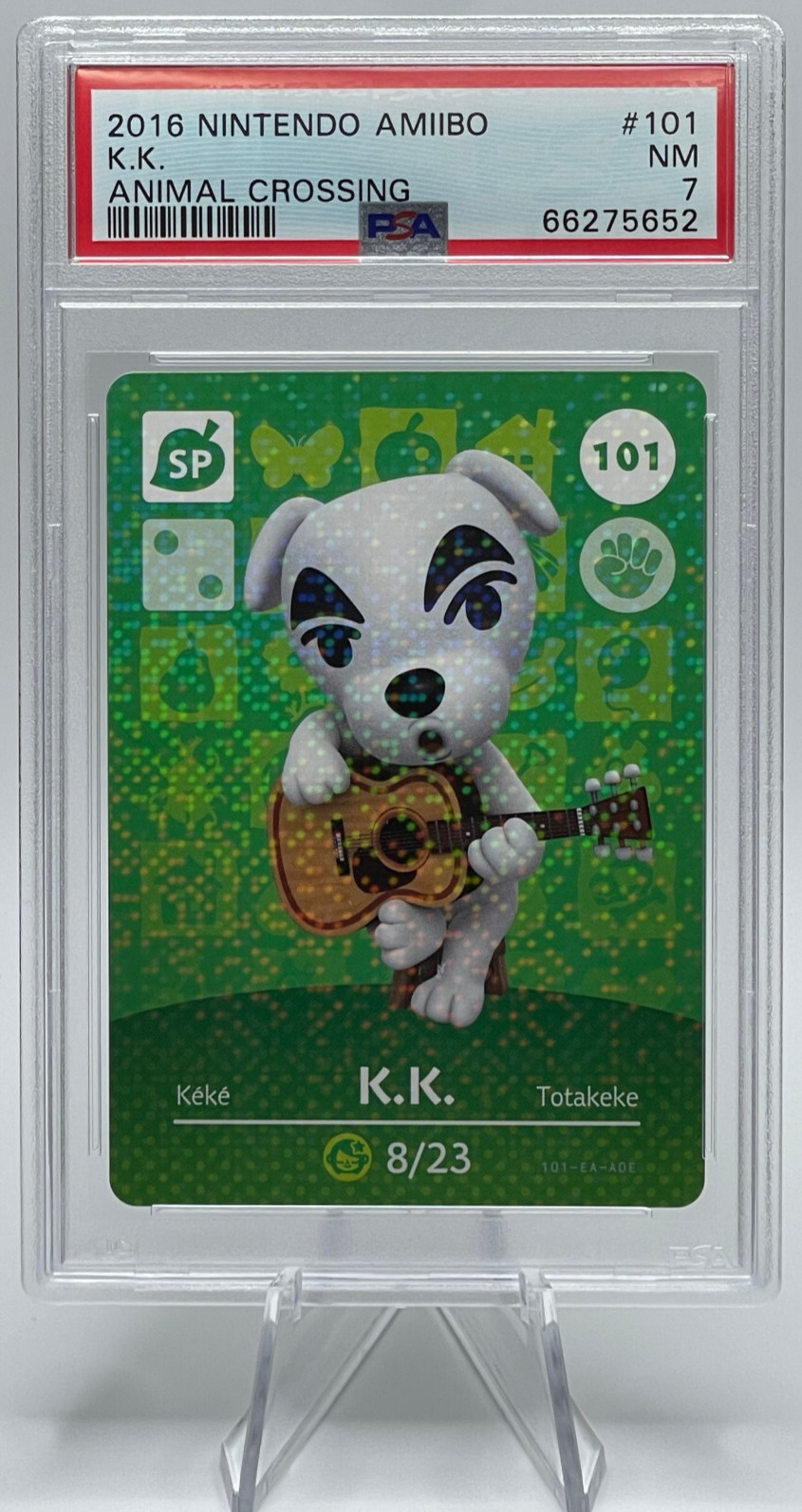 2016 NINTENDO AMIIBO ANIMAL CROSSING #101 K.K. PSA 7 NM 2016 NINTENDO AMIIBO ANIMAL CROSSING #101 K.K. PSA 7 NM