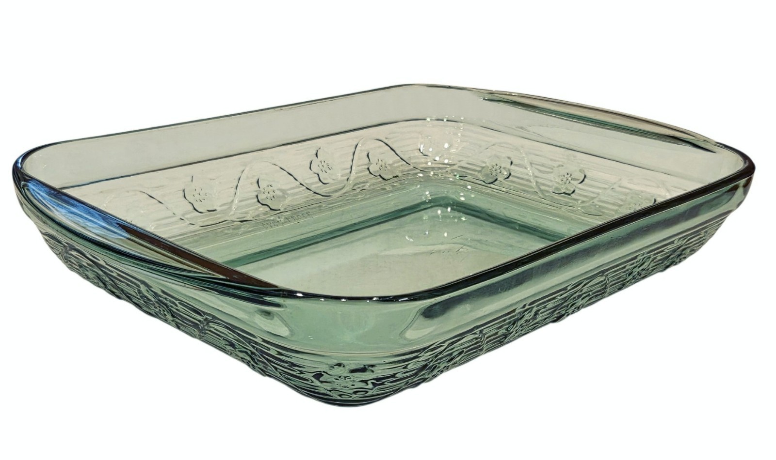 RARE Anchor Hocking AVALON Green Glass Rectangular Casserole Dish - 14