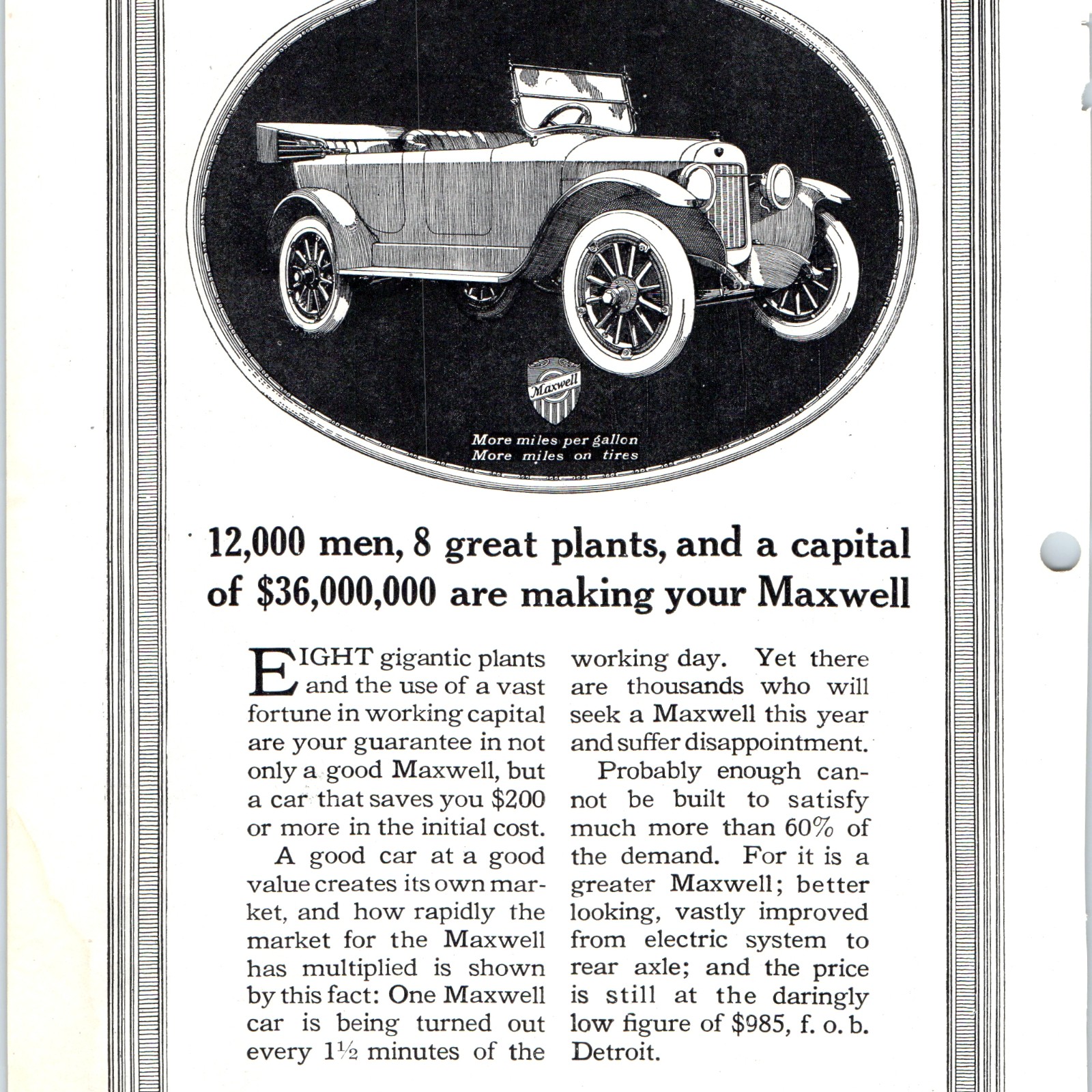 1919 GMC TRUCK General Motors Model 16 Laundry Route Boston Vintage Print Ad