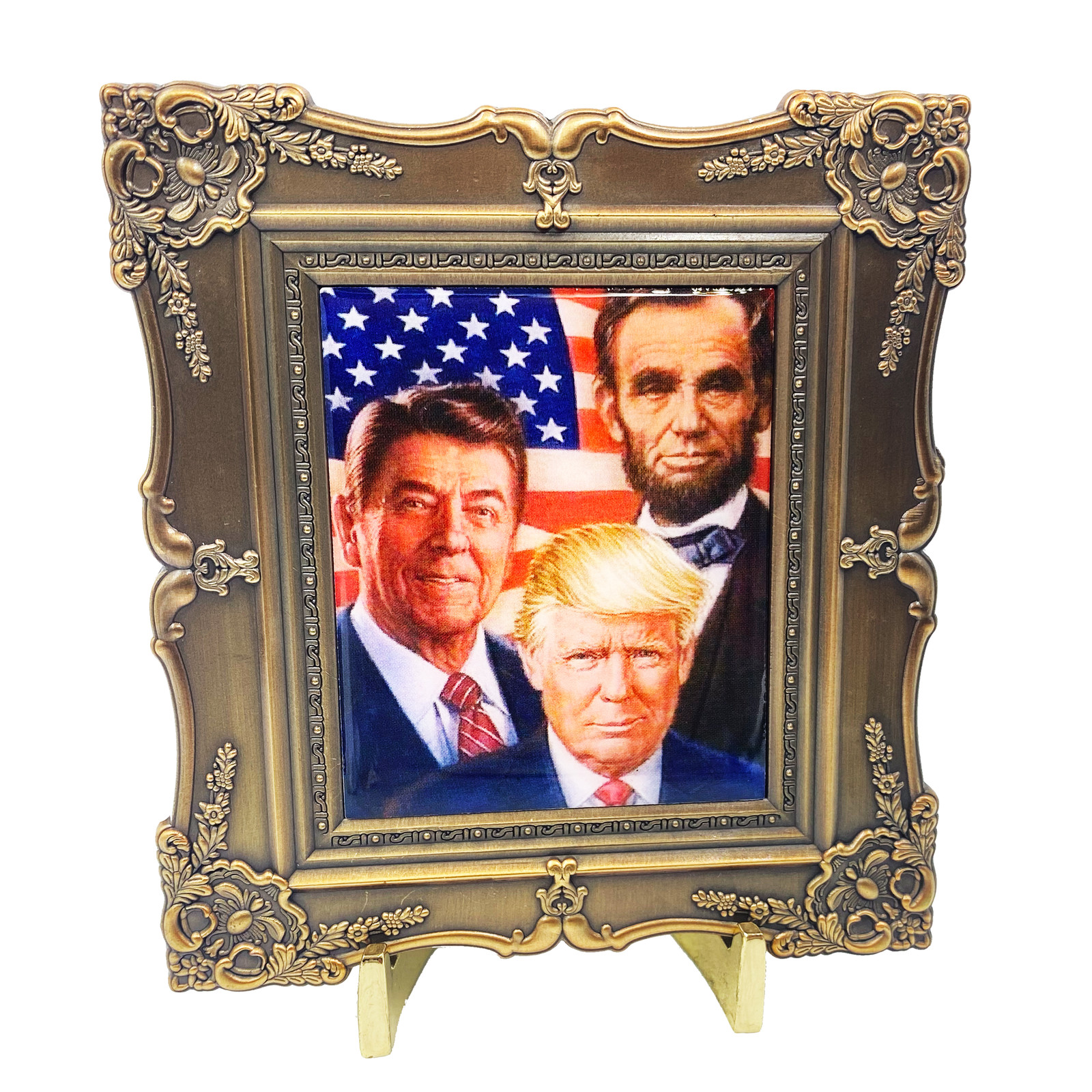 G-014 Large President Abraham Abe Lincoln Ronald Reagan Donald Trump Challenge C