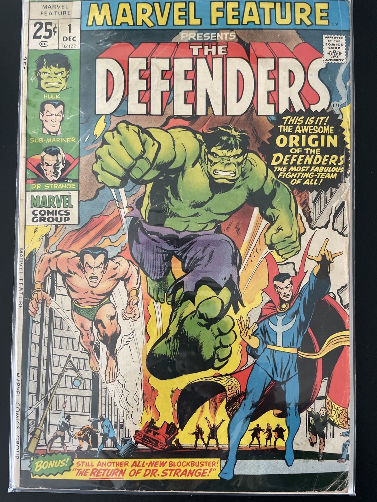 Marvel Feature Presents The Defenders #1 Origin & 1st Appearance