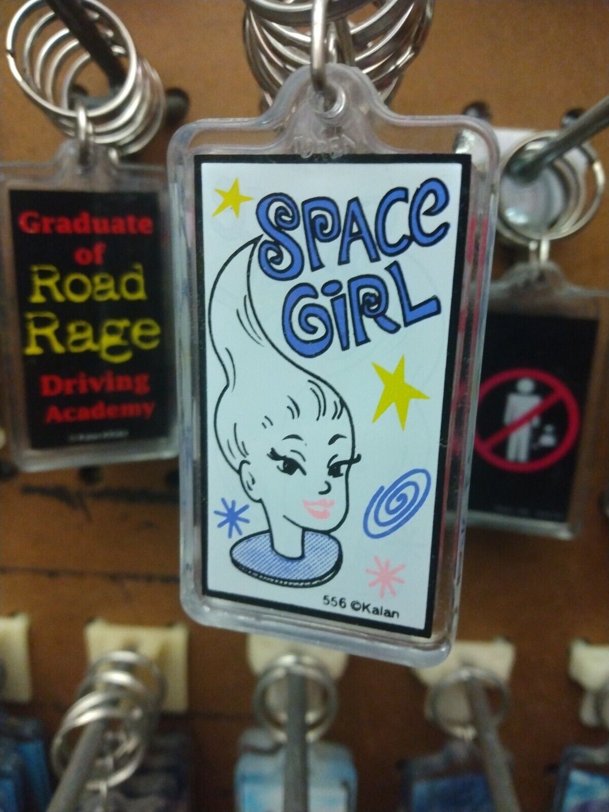 Vintage Space girl Keychain By Kalan