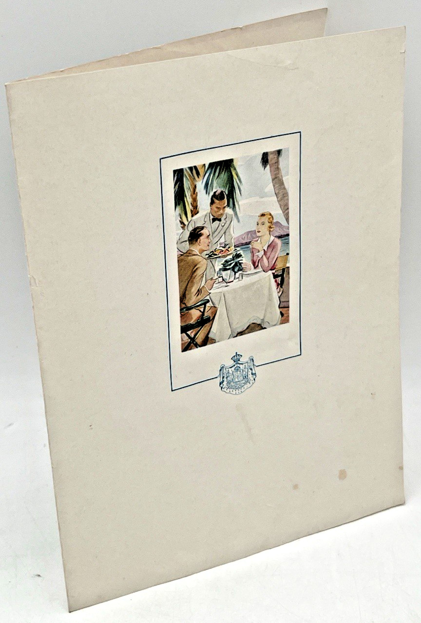 1941 MOANA HOTEL HONOLULU, HI LUNCHEON MENU FOR WEDNESDAY JUNE 18TH W/ PICTURES