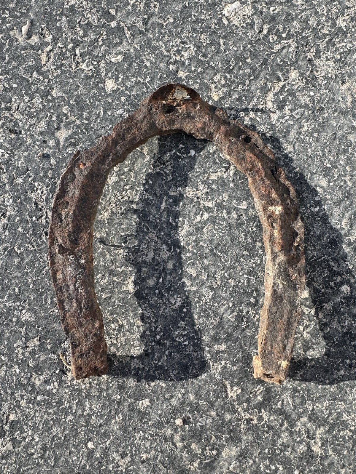 Antique Civil War Horseshoe, Antique Hand-Forged Horseshoe, cool wall decor