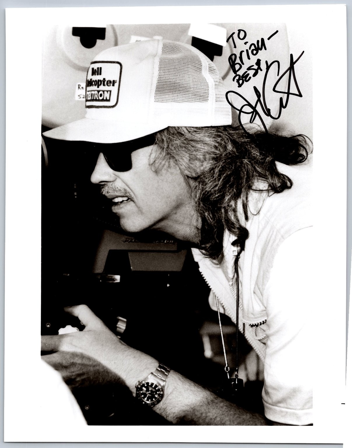 John Carpenter Autographed Photograph Signed To Brian BEST Filmmaker 8x10 Photo