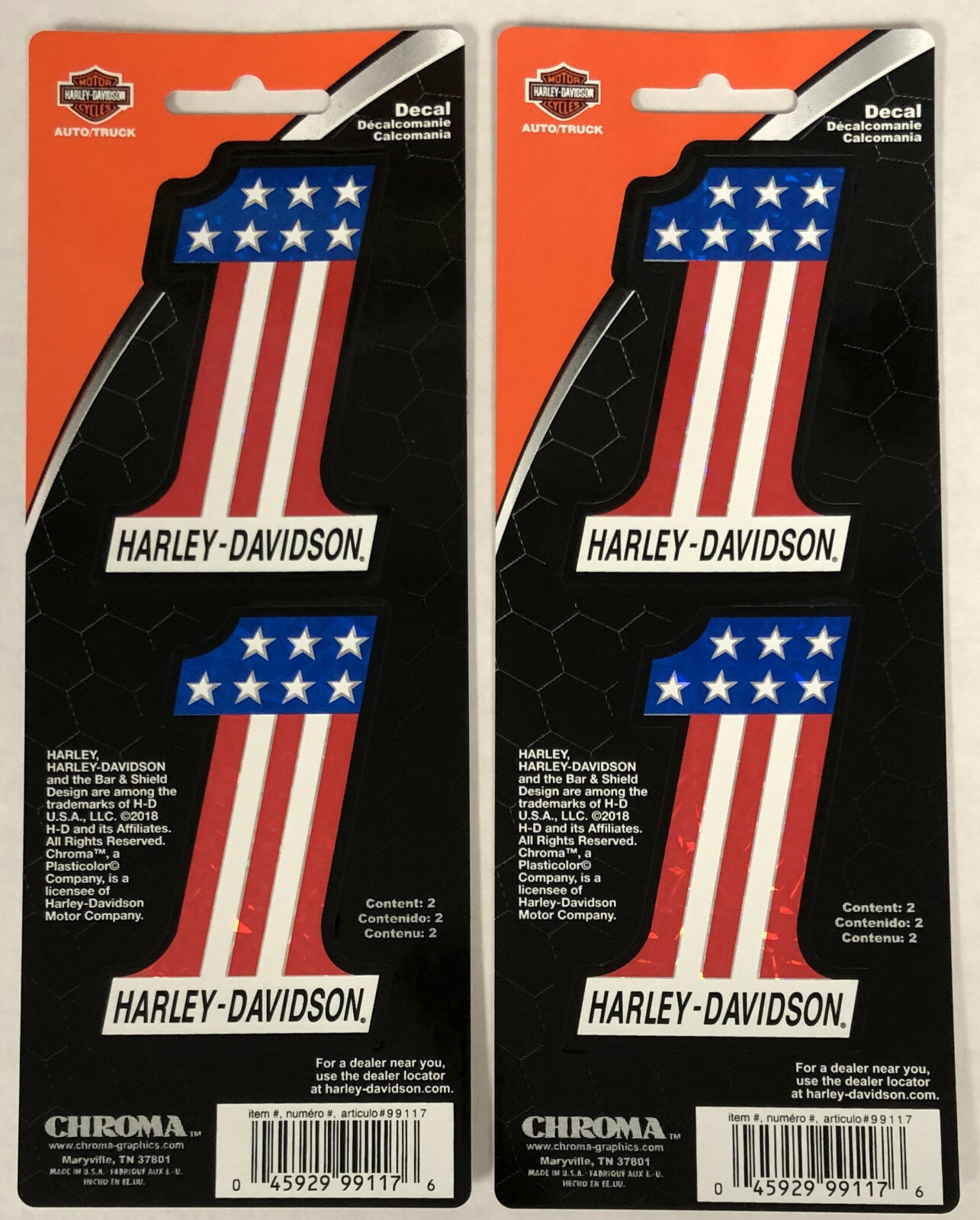 Harley-Davidson Number 1 Red White Blue 2 sheets of Stickers Decals NEW Harley-Davidson Number 1 Red White Blue 2 sheets of Stickers Decals NEW