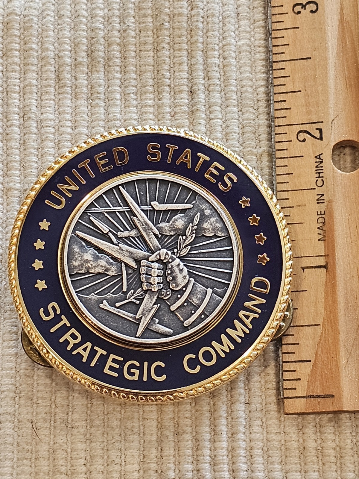 1960s 70s USAF Air Force Vietnam Cold War Strategic Cmd Insignia Badge L@@K.