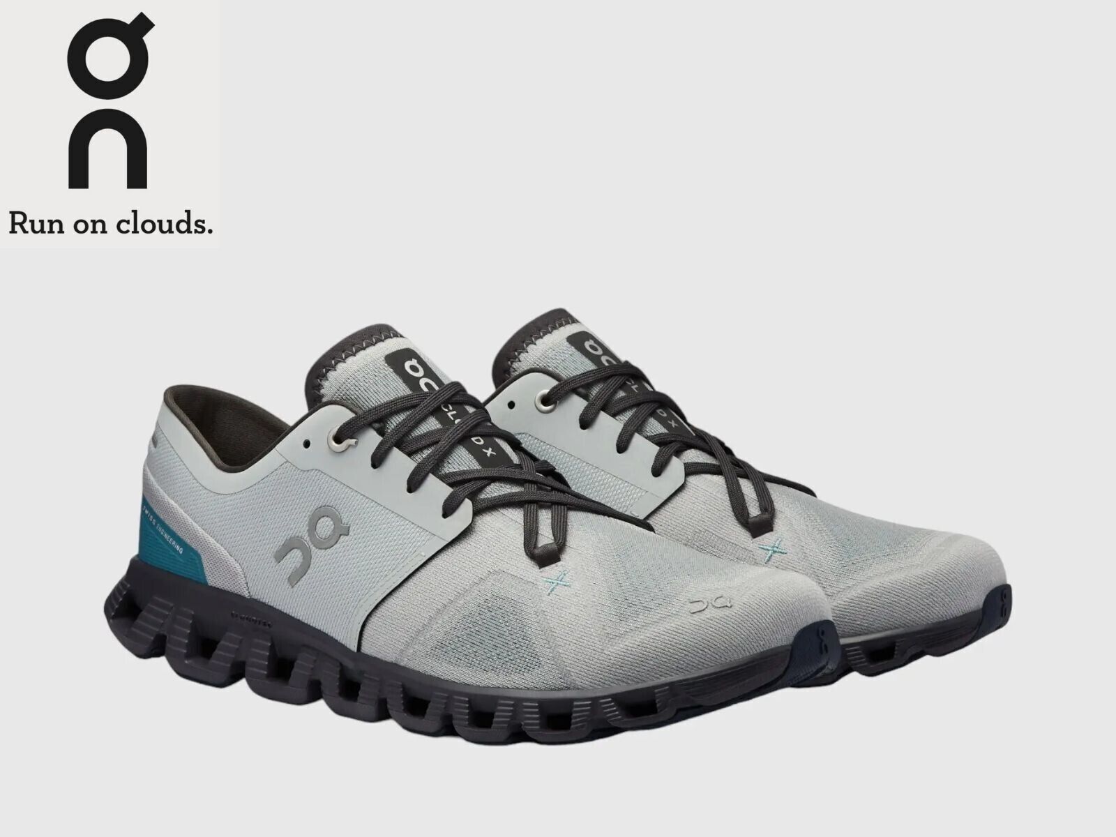 SALE OFF ON CLOUD X 3 Men's Running Shoes Color Glacier | Iron US Size O*