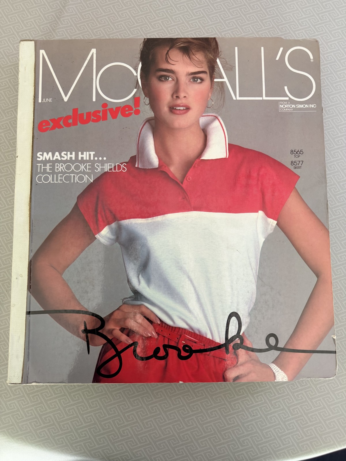 Vintage McCall\'s Pattern Book Catalog June 1983 Brooke Shields Collection Fashio