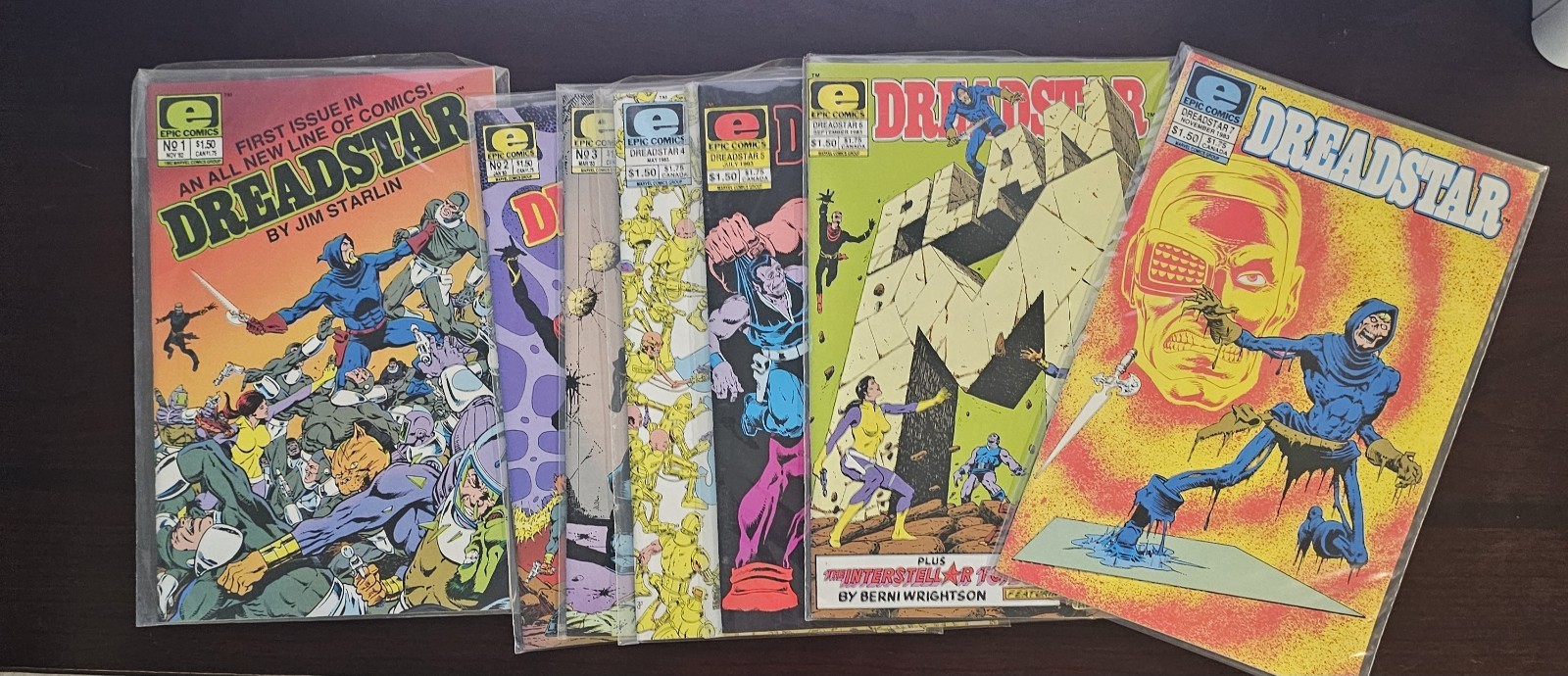 Dreadstar #1-7 VF/NM Or Above Comic Lot Jim Starlin