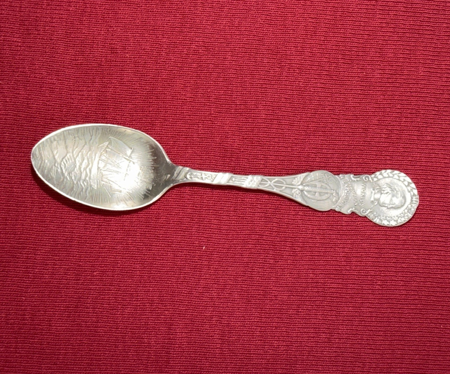 Antique 1893 World’s Columbian Exposition Sterling Silver Spoon