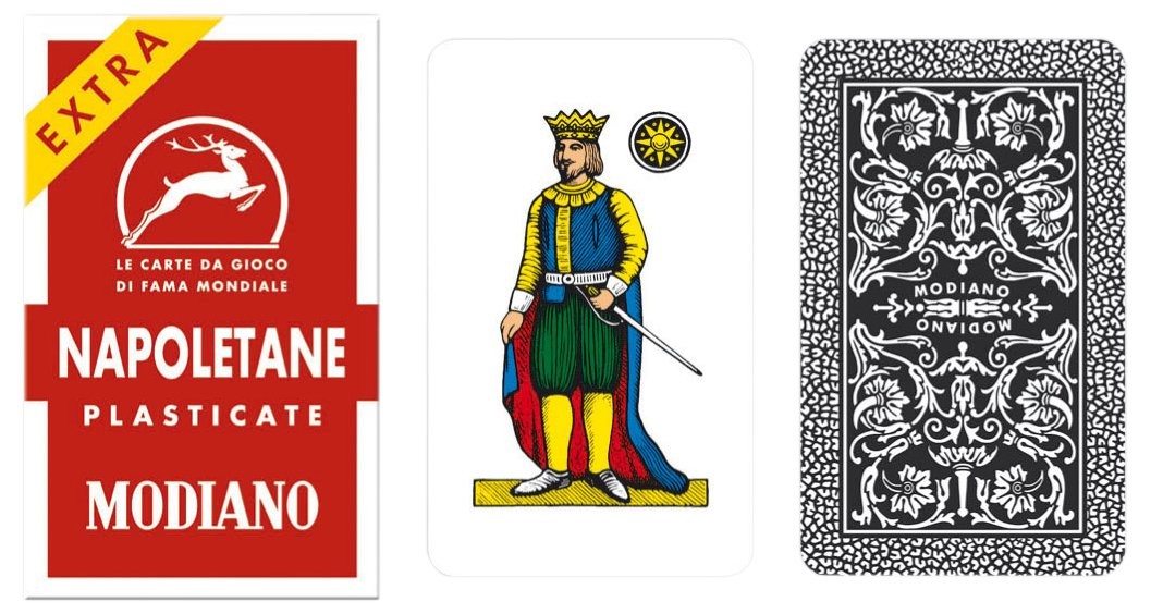 Napoletane 97/25 Modiano Regional Italian Playing Cards. Authentic Italian Deck. Napoletane 97/25 Modiano Regional Italian Playing Cards. Authentic Italian Deck.