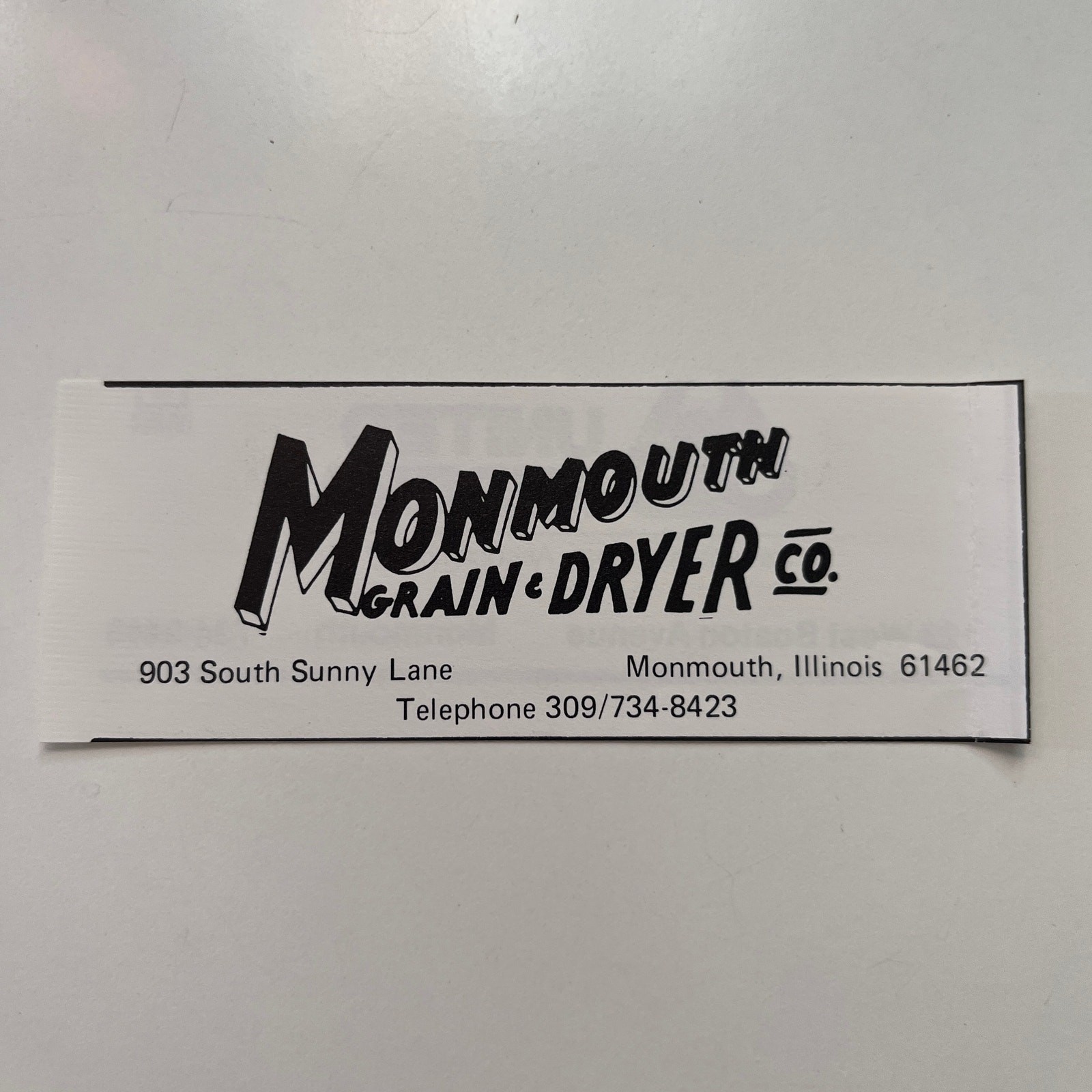 Monmouth Grain Dryer Co South Sunny Lane Monmouth IL 1983 Monmouth IL Ad SAJ3-M5