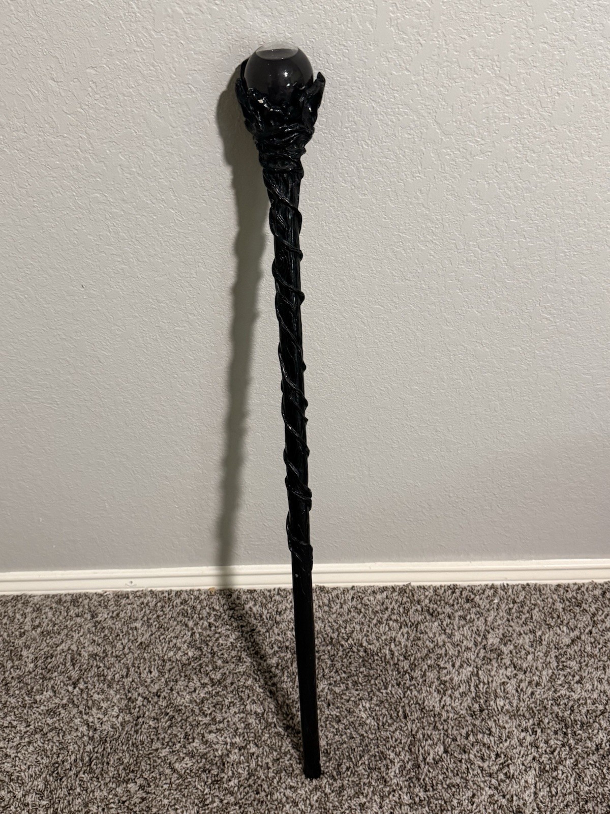 Merlin The Wizard Sorcerer Twisted Vines Staff Cane w/Gray Matter Orb 35” Merlin The Wizard Sorcerer Twisted Vines Staff Cane w/Gray Matter Orb 35”